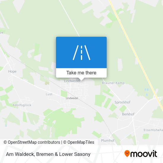 Am Waldeck map