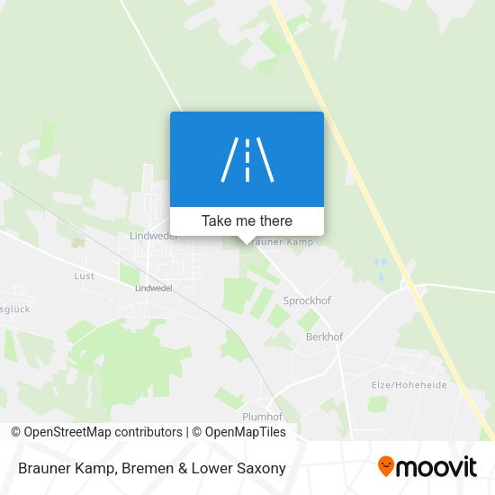 Brauner Kamp map