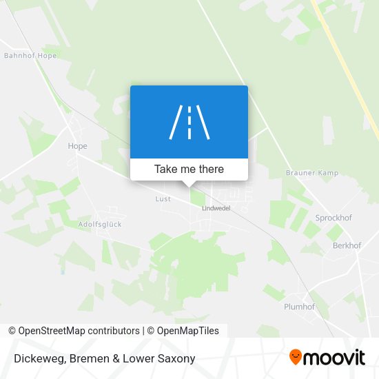 Dickeweg map