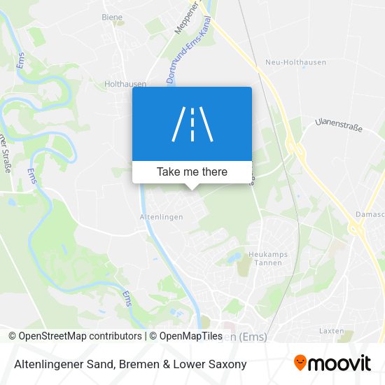 Altenlingener Sand map