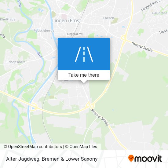 Alter Jagdweg map