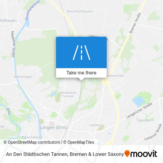 An Den Städtischen Tannen map