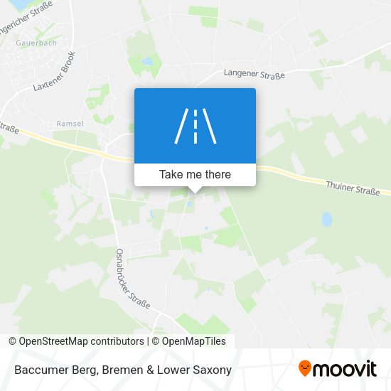 Baccumer Berg map