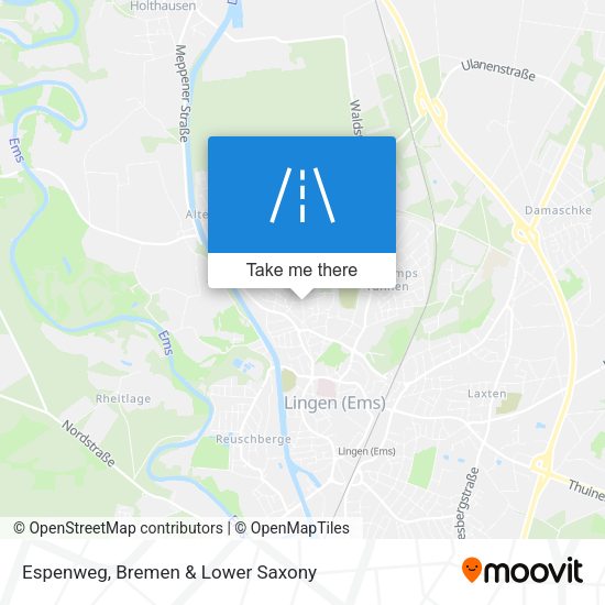 Espenweg map