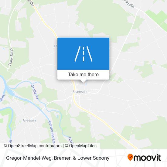 Gregor-Mendel-Weg map