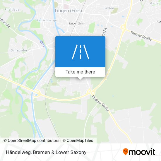 Händelweg map