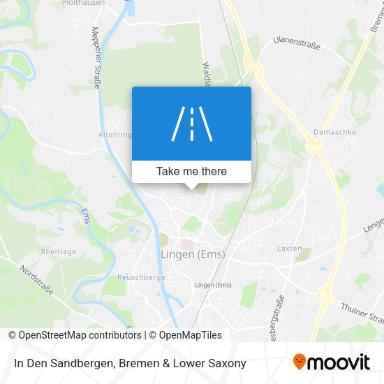 In Den Sandbergen map