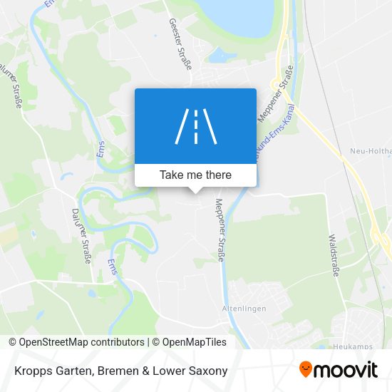 Kropps Garten map