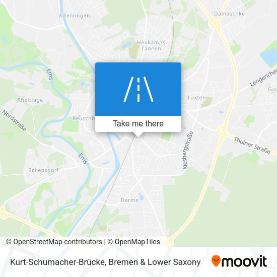 Kurt-Schumacher-Brücke map