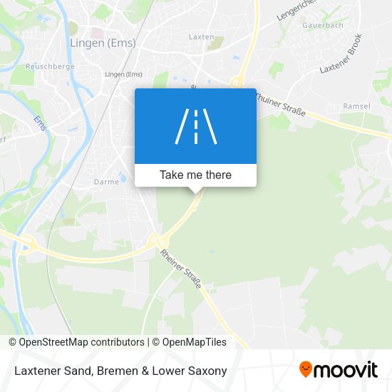 Laxtener Sand map