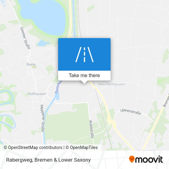 Rabergweg map