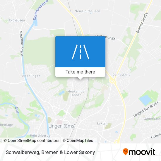 Schwalbenweg map