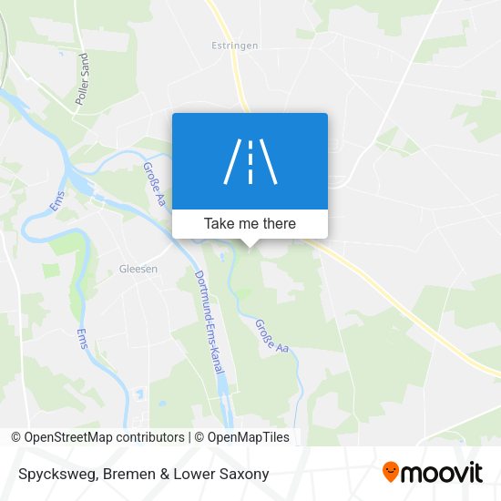 Spycksweg map