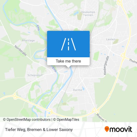 Tiefer Weg map