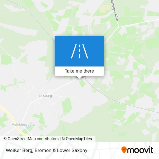 Weißer Berg map