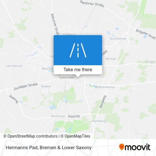 Hermanns Pad map