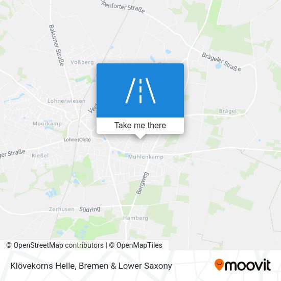 Klövekorns Helle map