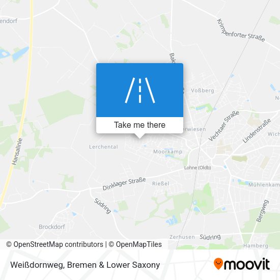 Weißdornweg map