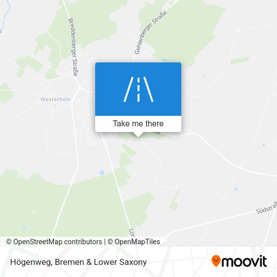 Högenweg map