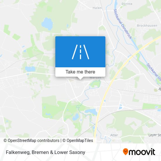 Falkenweg map