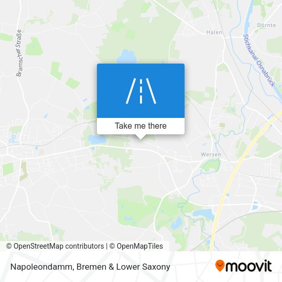 Napoleondamm map