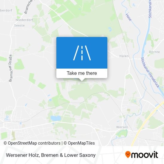 Wersener Holz map
