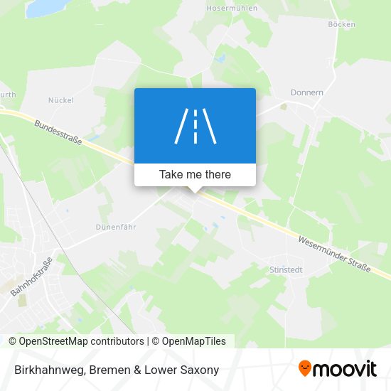 Birkhahnweg map