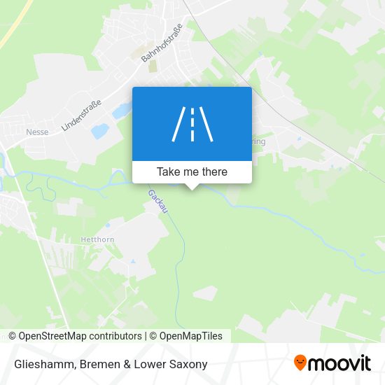 Glieshamm map