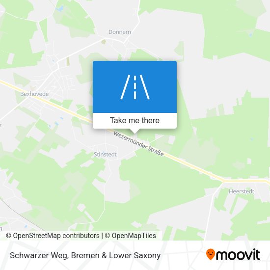 Schwarzer Weg map