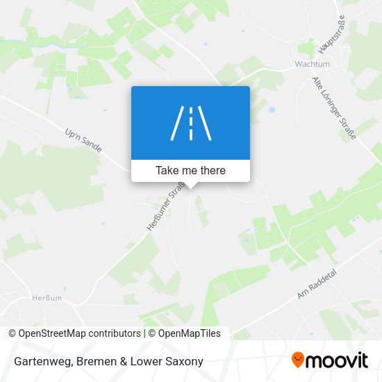 Gartenweg map