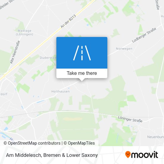 Am Middelesch map