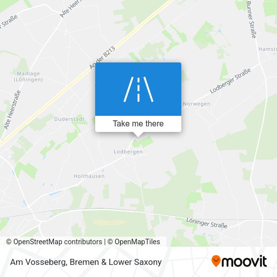 Am Vosseberg map