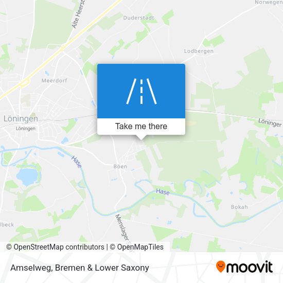 Amselweg map