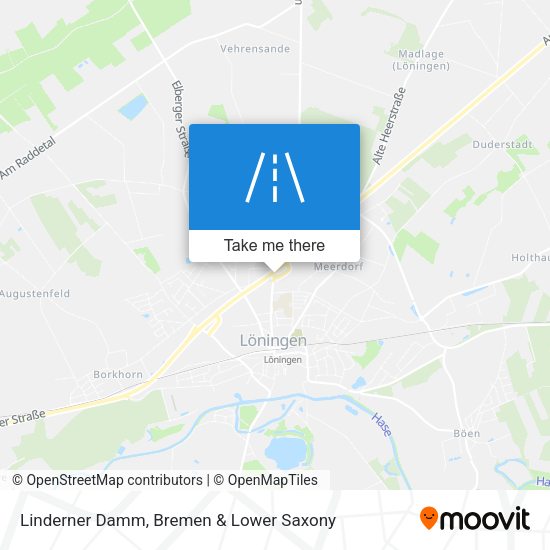 Linderner Damm map