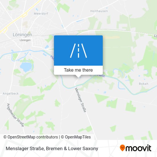 Menslager Straße map