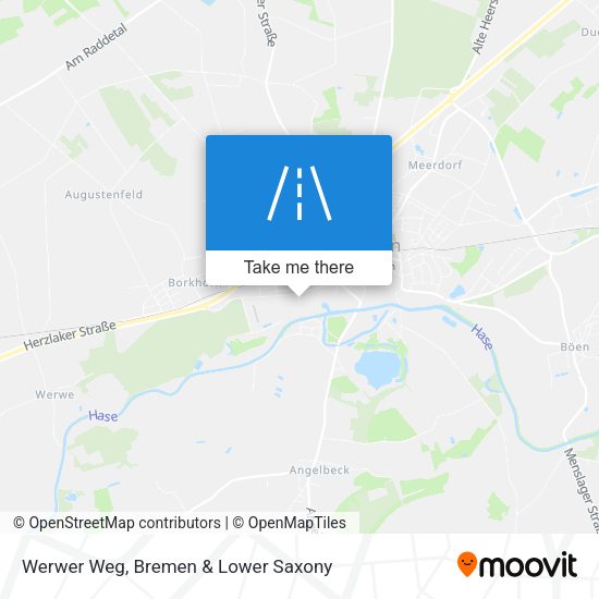 Werwer Weg map