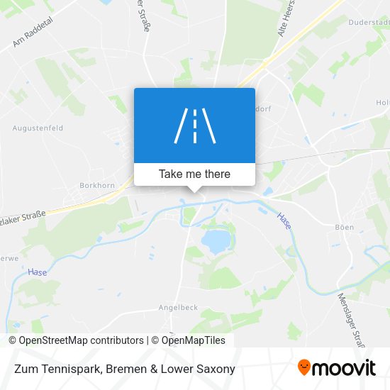 Zum Tennispark map