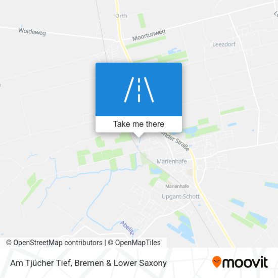 Am Tjücher Tief map