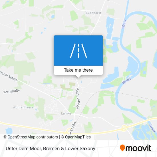 Unter Dem Moor map