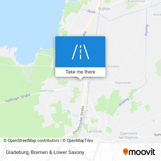 Gladeburg map