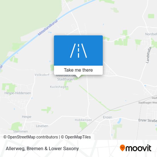 Allerweg map