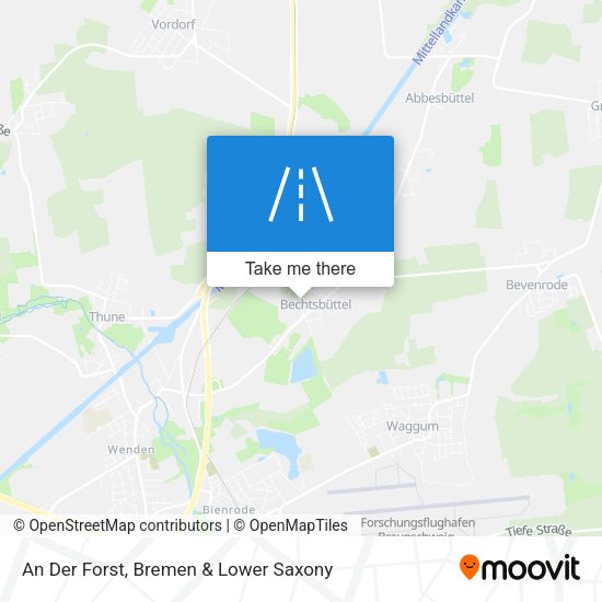 An Der Forst map