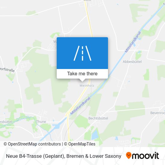 Neue B4-Trasse (Geplant) map