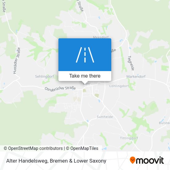 Alter Handelsweg map
