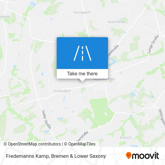 Fredemanns Kamp map