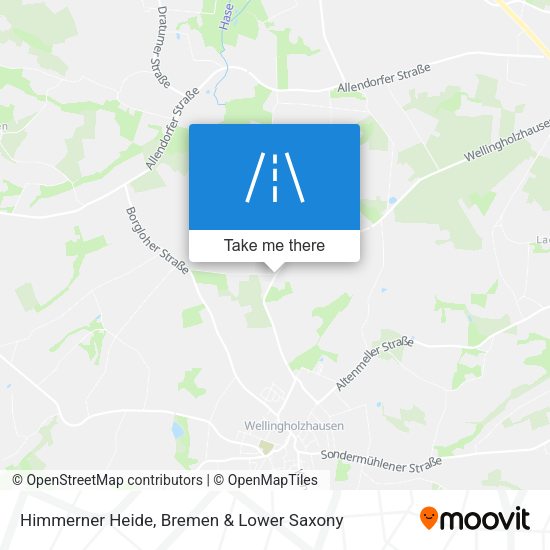 Himmerner Heide map