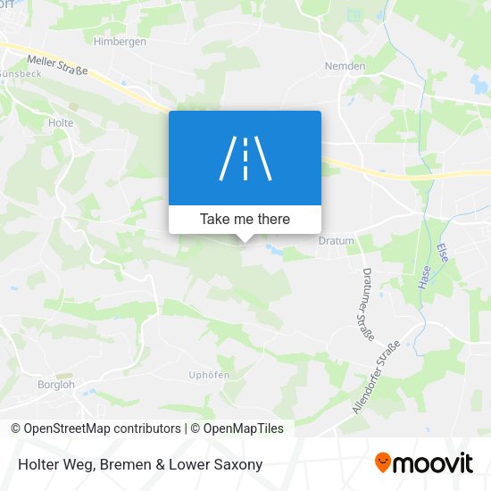 Holter Weg map