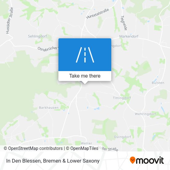 In Den Blessen map