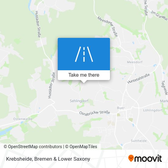 Krebsheide map