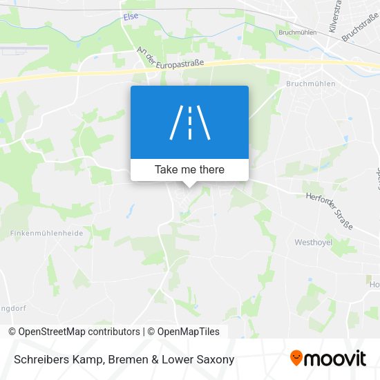 Schreibers Kamp map